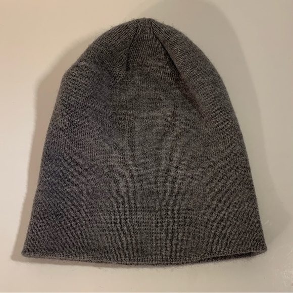 🏂 JORDAN BRAND LOGO YOUTH GREY KNIT CUFFED BEANIE TOQUE HAT 🏂 - Picture 4 of 7